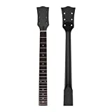 Alnicov Electric Guitar Neck DIY For Gibson LP Guitars Parts Replacement 22 Fret Maple Neck Rosewood Fretboard with White Dots Inlay Black...