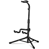 CAHAYA Guitar Stand Floor Universal for Acoustic Electric Guitars Bass Banjos Rotate to Adjust Height from 30.7 to 37 Inch Folding Tripod...