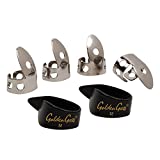Golden Gate NP1-7B Thumb & Finger Pick Pack – Stainless Steel/Black – Medium