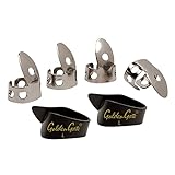Golden Gate NP1-8B Thumb & Finger Pick Pack – Stainless Steel/Black – Large