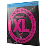 D'Addario Bass Guitar Strings - XL Nickel Bass Strings - EXL170 - Perfect Intonation, Consistent Feel, Powerful Durability - For 4 String...