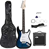 ZENY 39' Full Size Electric Guitar with Amp, Case and Accessories Pack Beginner Starter Package, Blue Ideal Christmas Thanksgiving Holiday...