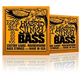 Ernie Ball 2833 Hybrid Slinky Nickel Round Wound bass Strings 45-105 2 Pack
