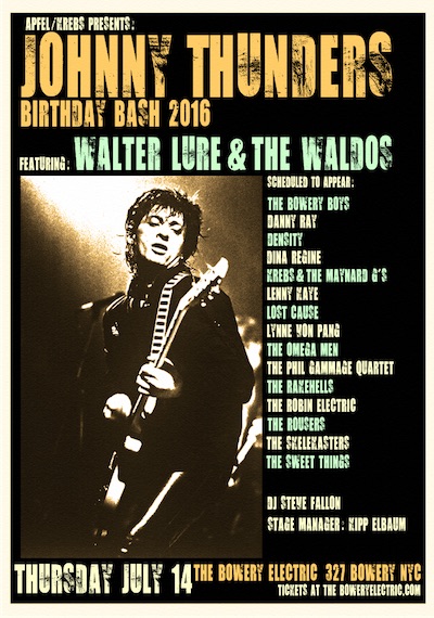 Johnny Thunders Birthday Bash